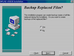 Backup Replaced Files?